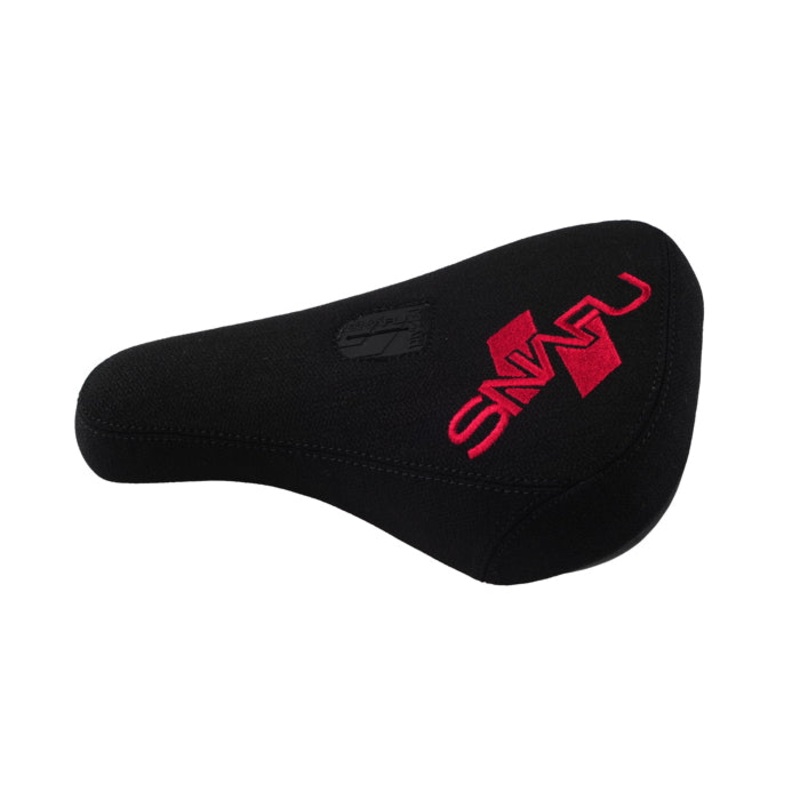 Snafu Fat Padded Pivotal BMX Seat – Black & Red