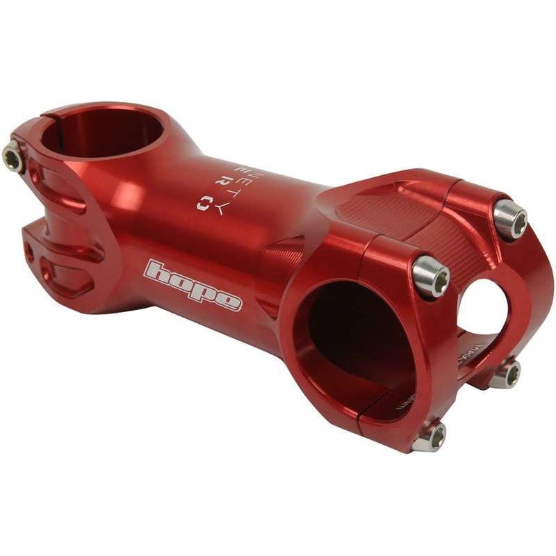 XC Mountain Bike Stem – 31.8 Clamp, +/-0, 1 1/8″, Red