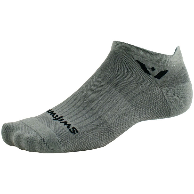 Swiftwick Aspire No Show Socks – Pewter X-Large