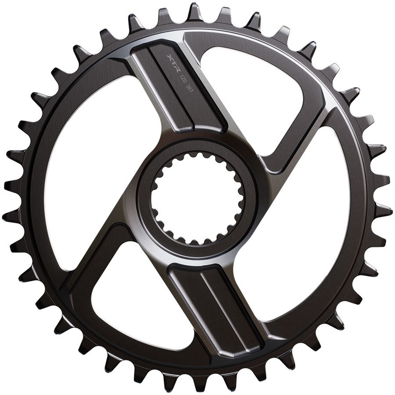 Shimano XTR SM-CRM96 1x Direct Mount Chainring – 38t Shimano Direct Mount For 12-Speed HG+ Chain Fits M9200 M9220 Crank Dark Gray