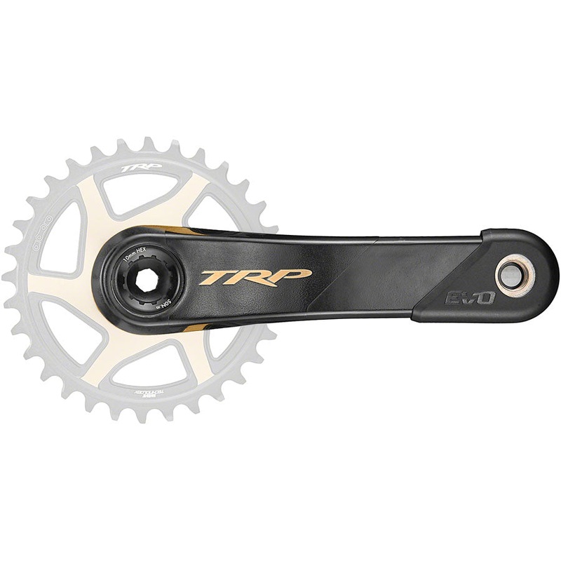 TRP CK-9050 EVO Crankset – 165mm, 12-Speed, For 68/73mm Frame BB, DM CINCH Chainring Interface, 30mm Spindle, Carbon,