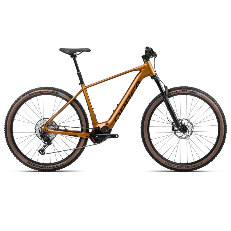 2024 Orbea URRUN 10 Hardtail Mountain E-Bikes – Large,  Leo Orange (Gloss) – Black (Matte)
