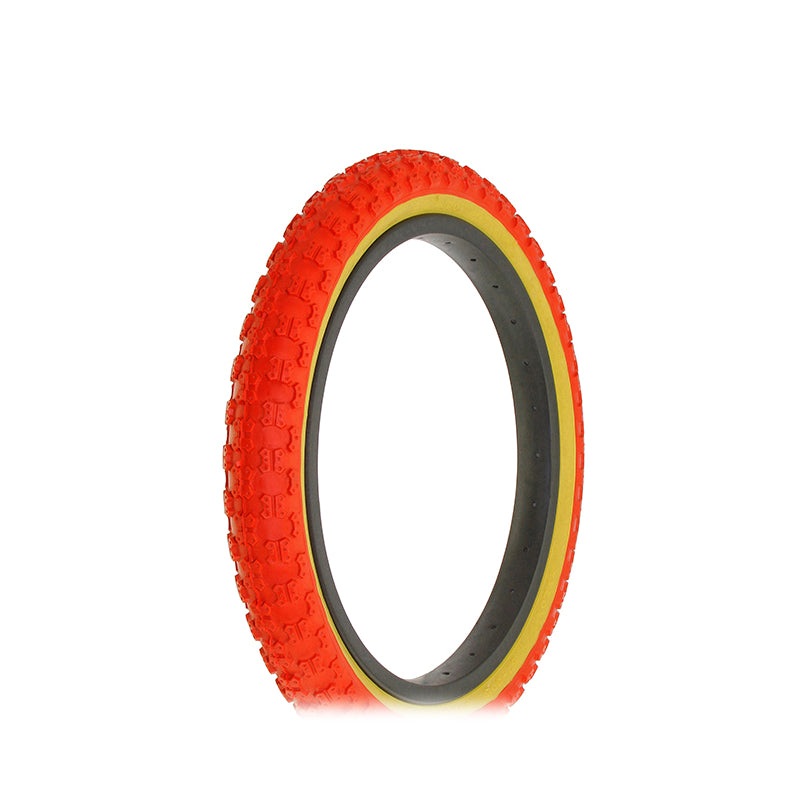 16×2.125 Duro Comp 3 III tread BMX Tire – Red w/ Gumwall