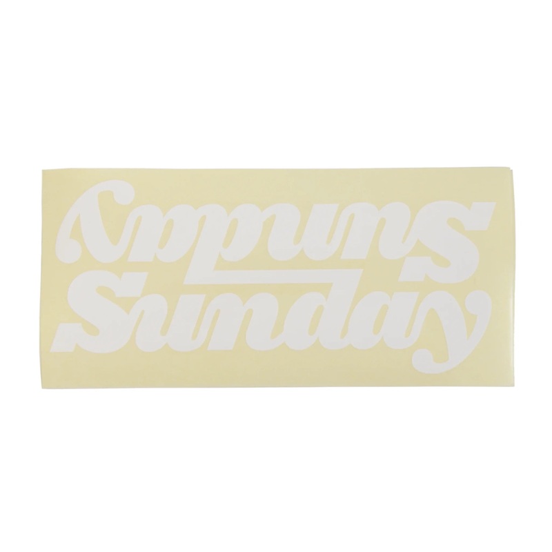 Sunday Classy Connected 10″ Downtube Sticker – Matte White