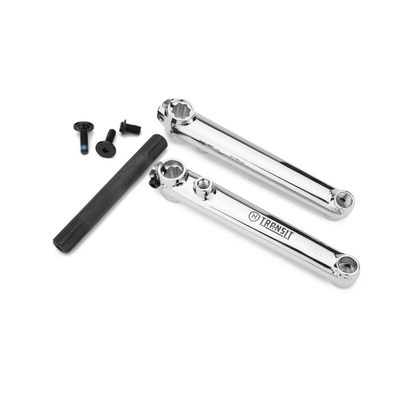 Mission Transit V2 3-Piece BMX crank – 160mm – Chrome