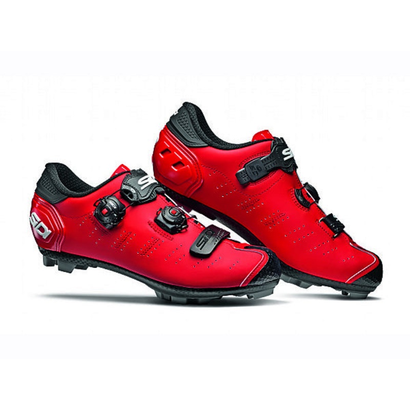 Sidi Dragon 5 Clipless Shoes-Red/Black