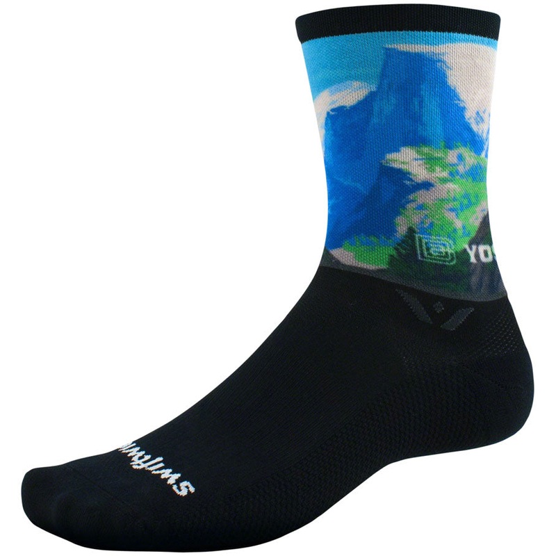 Swiftwick Vision Impression National Park Crew Socks – 6″ Half Dome Medium