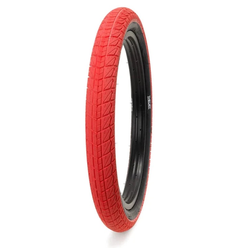 20×2.40 Theory Proven BMX Tire – Red w/ Black Sidewall