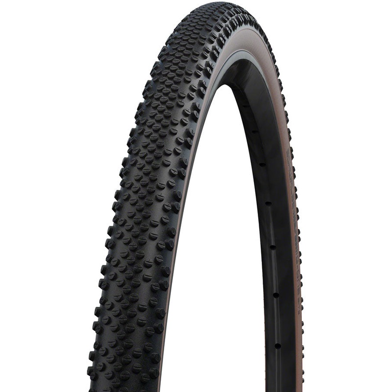 G-One Bite Tire – 700 x 38 Tubeless Folding BLK/Bronze Performance Line Race Guard Addix