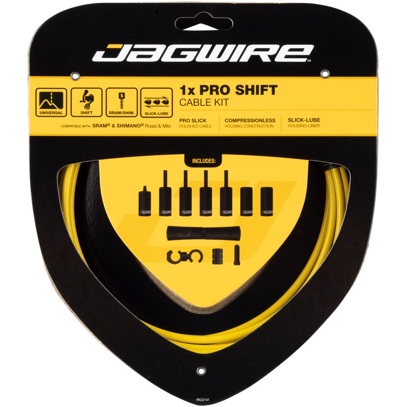 Jagwire 1x Pro Shift Kit Road/Mountain SRAM/Shimano, Yellow