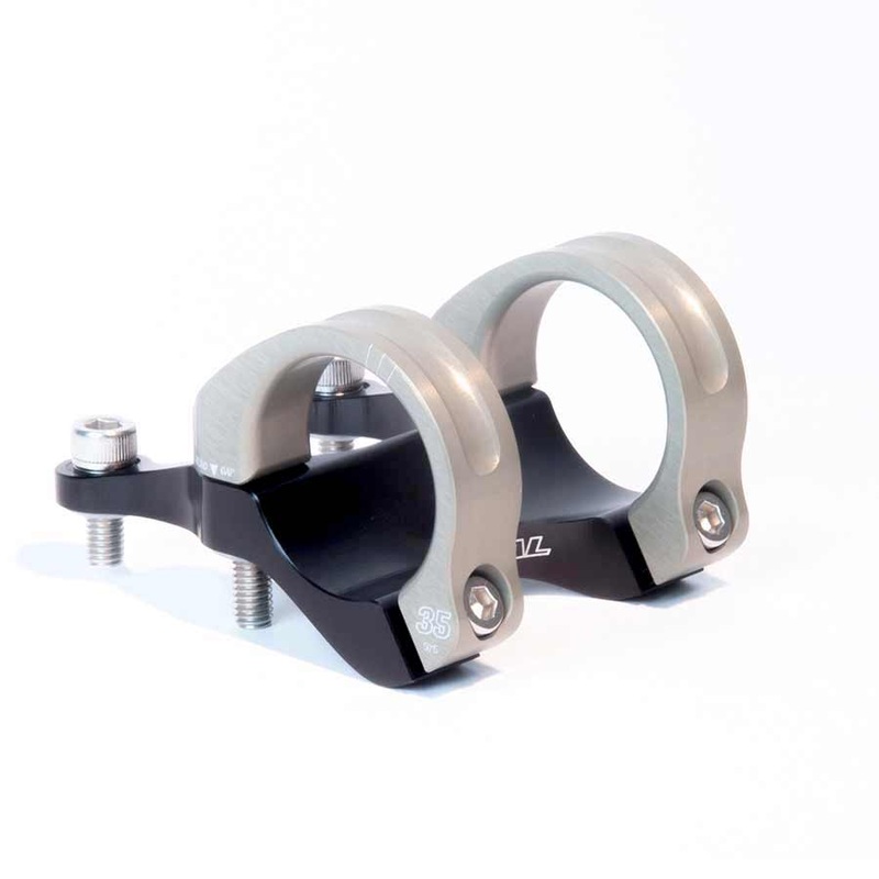 Renthal Integra 35 Stem – 45mm 35 Clamp +/-0 1 1/8″ Aluminum Black/Gold