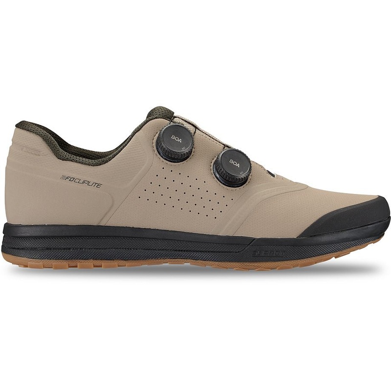 Specialized 2fo cliplite shoe taupe/dark moss green 42.5