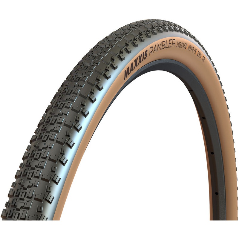 Maxxis Rambler Tire – 700 x 45, Tubeless, Folding, Black/Tan, HYPR-X, EXO TB00577300