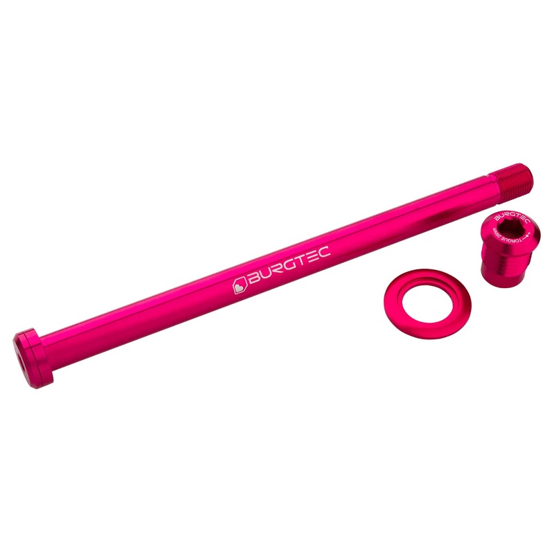 Burgtec Trek 184.5mm Rear Axle – Toxic Barbie Pink