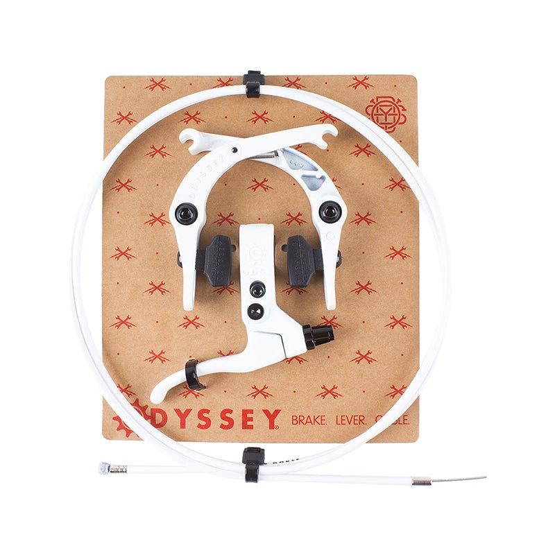 Odyssey Springfield BMX U-Brake set – Rear Lever + Cable + Caliper – White