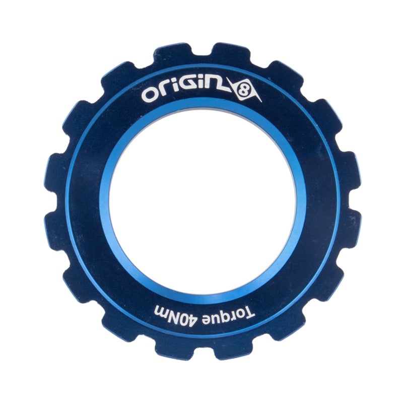 Origin8 CenterLock Disc Lockring Blue Rotor