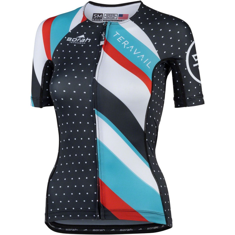 Waypoint Womens Jersey – Black White Blue Red 2X-Large