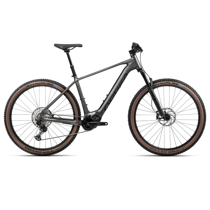 2024 Orbea URRUN 10 Hardtail Mountain E-Bikes – Large, Glitter Anthracite (Gloss) – Black (Matte)
