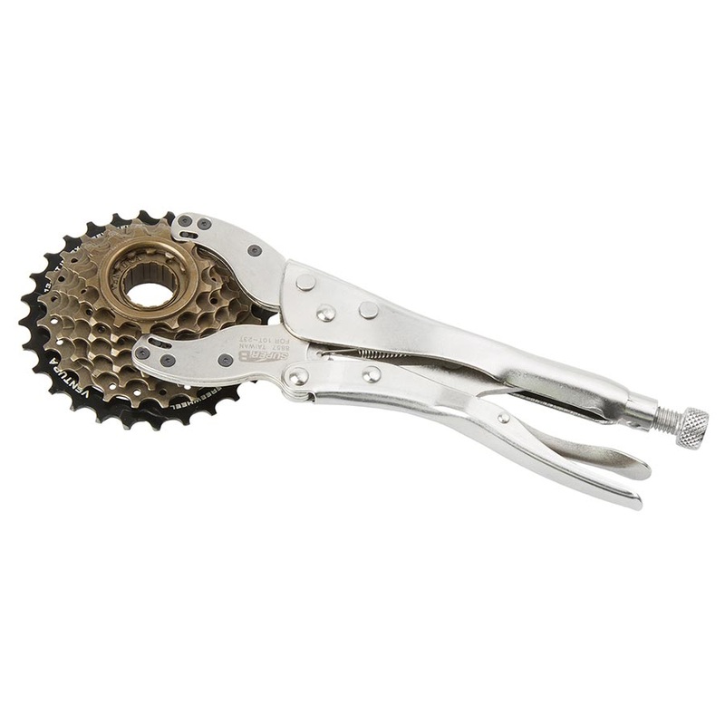 Super-B TB-FW50 Vise grip style freewheel holder Adjusts for 10 to 23T cogs