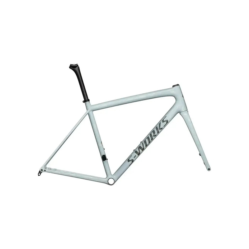 2025 Specialized S-Works Aethos Frameset – Gloss Sea Foam / Dry Brushed Violet + Gold Ghost Pearl / Smoke