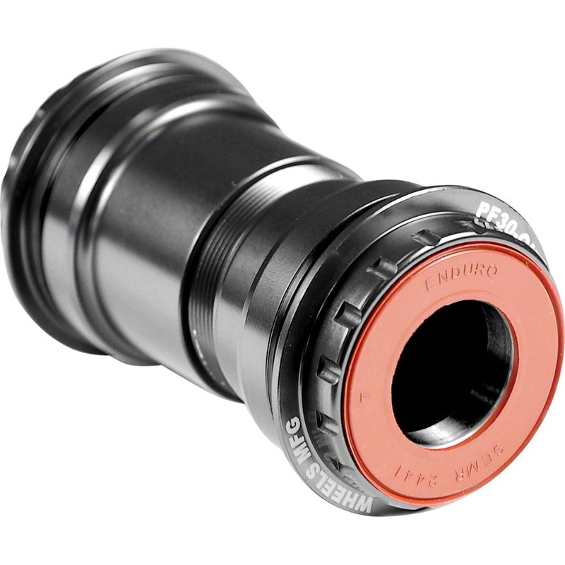 Wheels Manufacturing PressFit 30 to SRAM Bottom Bracket ABEC-3 Bearings BLK Cups