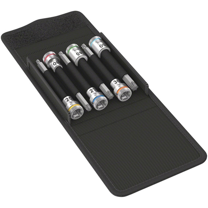 Wera 8767 B TORX HF 1 Zyklop bit socket set with holding function – 3/8″ drive, 6 pieces