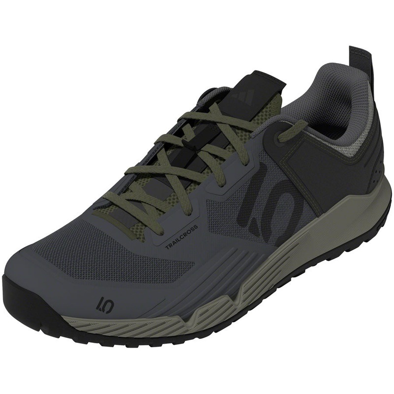 Five Ten Trailcross XT Flat Shoes – Mens Gray Six/Core BLK/Olive Strata 15