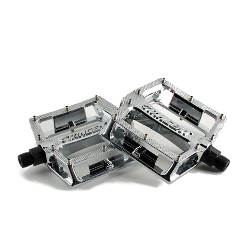 Tangent Platform BMX Pedals – Aluminum – 9/16″ – Chrome