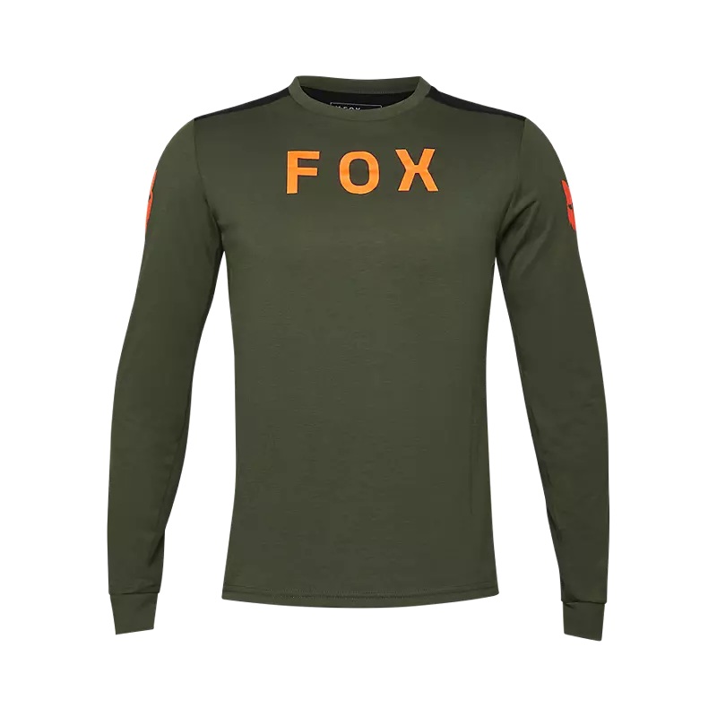 Fox Racing Ranger Dri Release Long Sleeve MTB Jersey – Aviation – Dark Sage