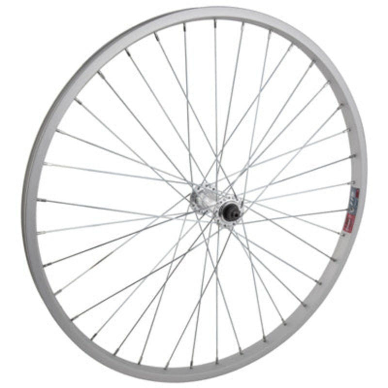 Ft Whl,24X1.75,Sil,Aly,36H Qr,Sw,Sil,100Mm 24” Kids Mtb Wheels  Wheels  24”