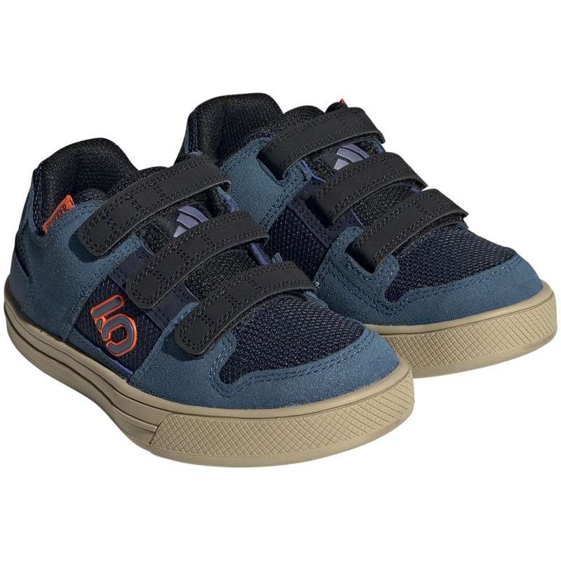 Five Ten Freerider Kids VCS Flat Shoes – Youth Legend Ink/Wonder Steel/Impact Orange 2.5K