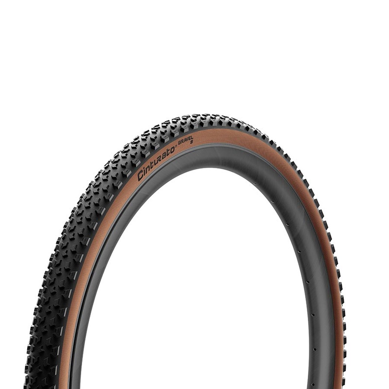 Pirelli Cinturato Gravel S Tire – 700 x 40 Tubeless Folding Classic Tan
