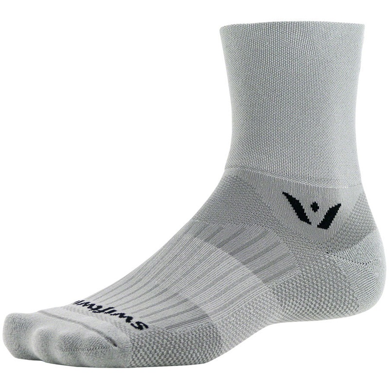 Swiftwick Aspire Four Socks – 4″ Pewter Large