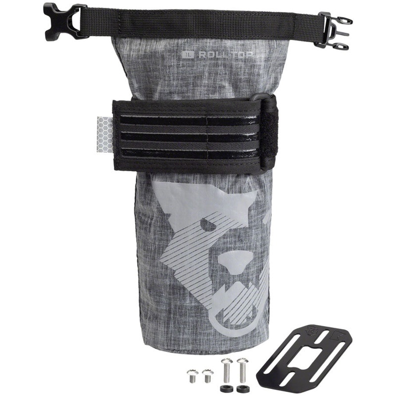 Wolf Tooth B-RAD TekLite Roll-Top Bag and Mounting Plate – 1L, Black