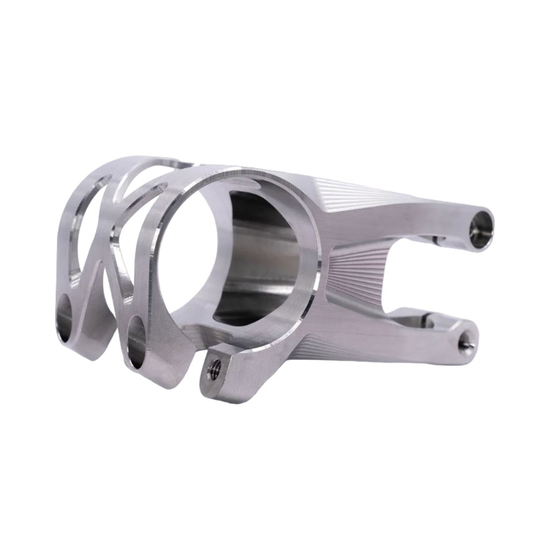 5DEV 2 Bolt Titanium Stem, 35mm Clamp, Raw/Clear