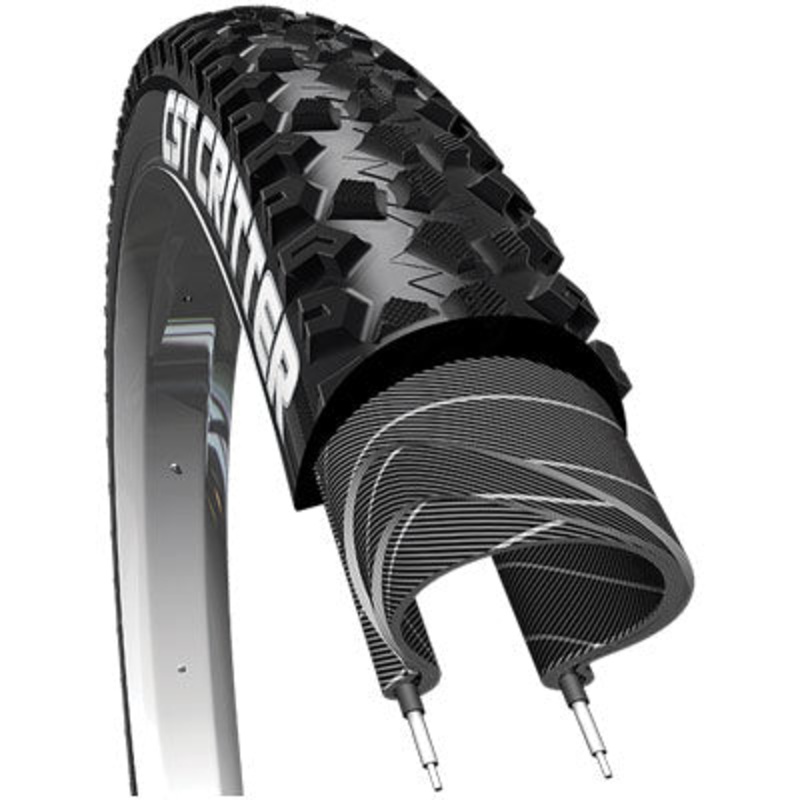 Cs Tire 29X2.1 Critter  Black C1600 Wire Bead 885G Critter Cst Tires  29” / 622