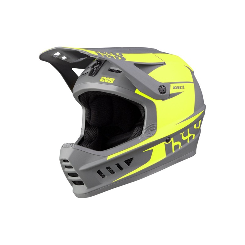 iXS Xact Evo Full Face Helmet – Lime-Graphite