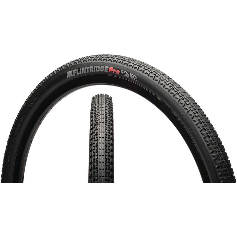 Kenda Gravel Tire Pack of 2 Flintridge Pro 700 x 40 Tubeless Folding Black 120tpi 07799034