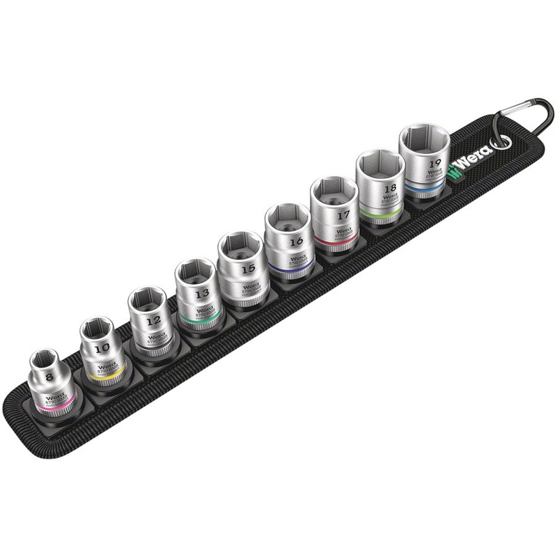 Wera Belt B 4 Zyklop socket set – 3/8″ drive, 9 pieces