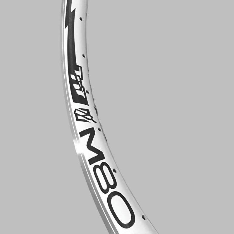 20″ (406mm) TNT M80 Double Wall Rim – 36H – White Rear