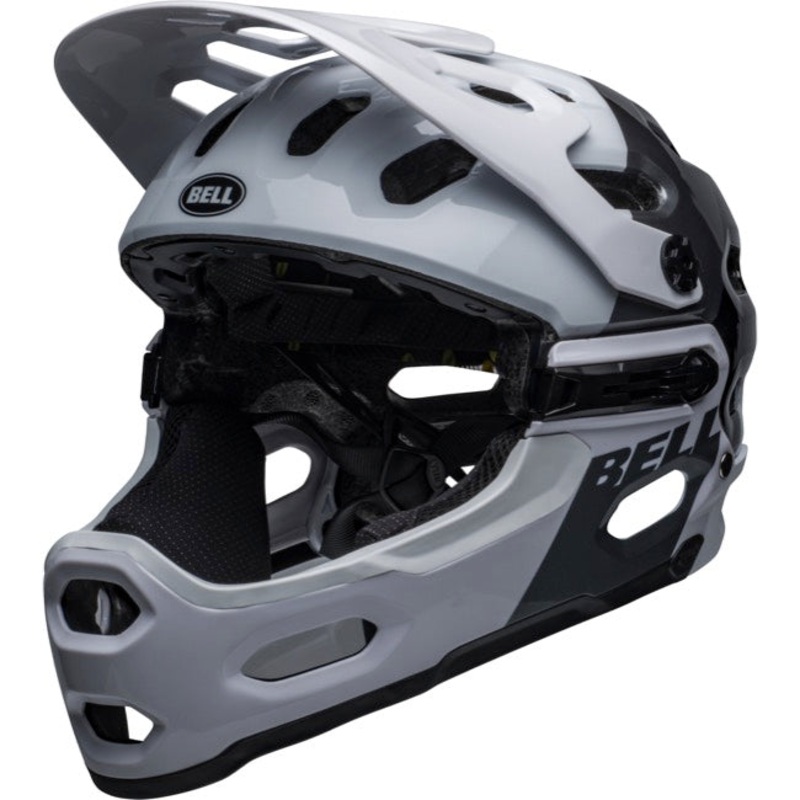 Bell Super 3R MIPS Full Face Helmet – Gloss White-Black
