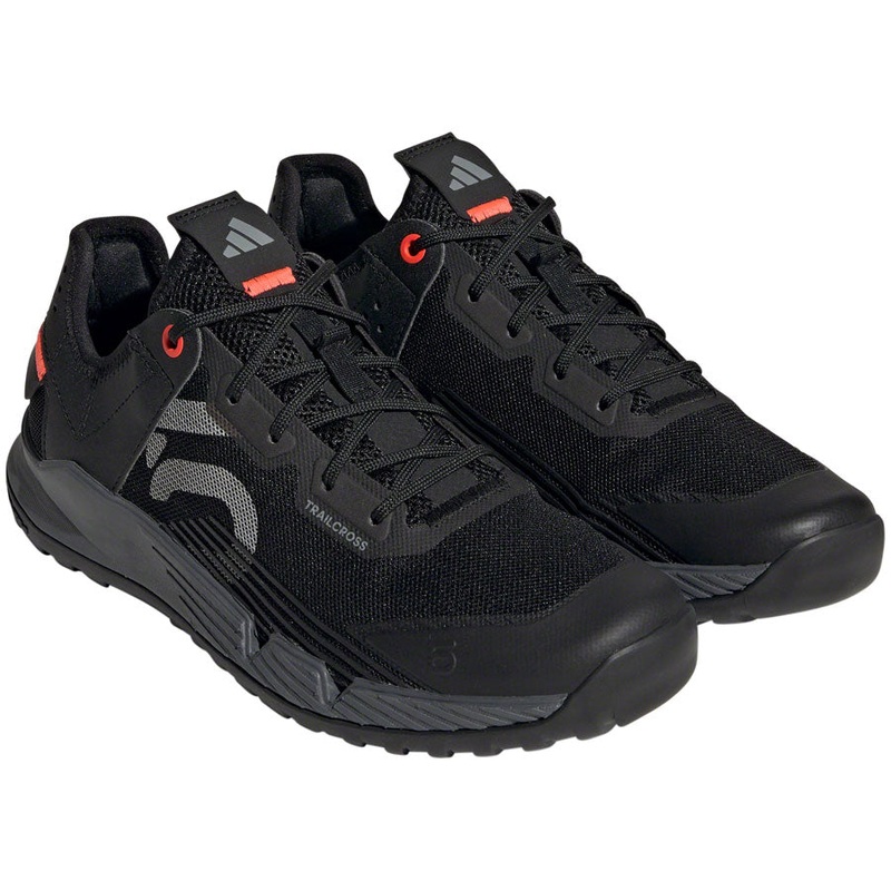 Five Ten Trailcross LT Flat Shoes – Womens Core Black/Gray Two/Solar Red 10