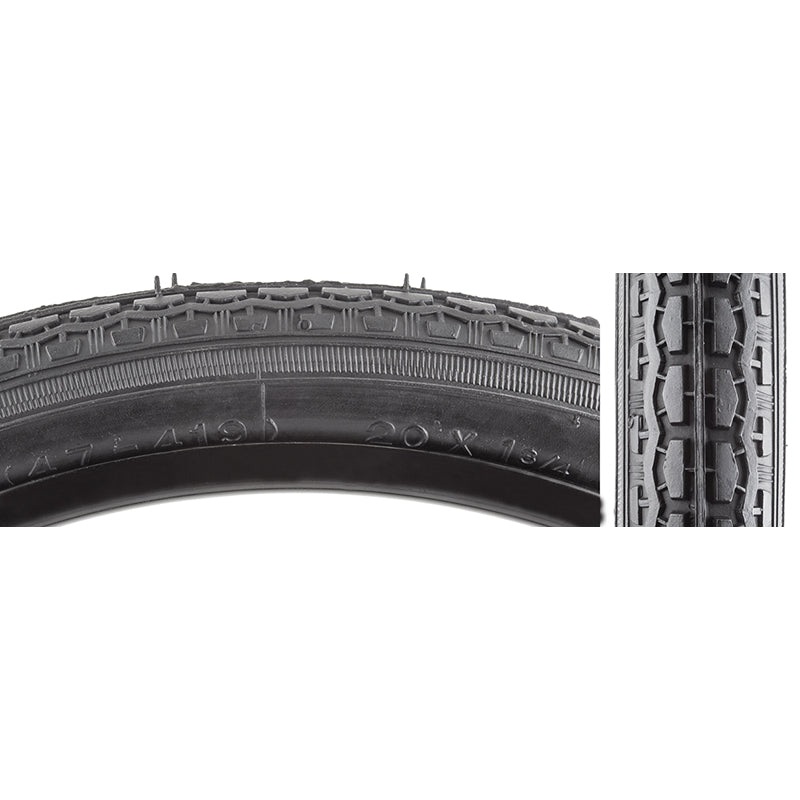 20×1-3/4 Kenda Schwinn S-7 Bicycle Tire (47-419) – All Black