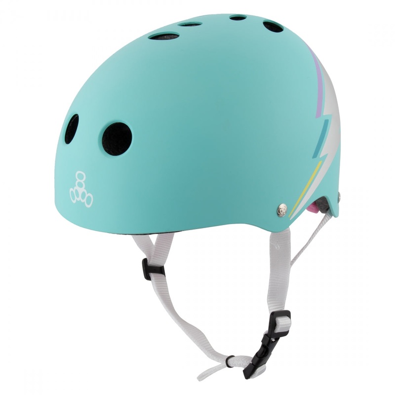 Bike Helmet Triple Eight The Certified Sweatsaver ABS-EPS X-Small/Small Teal Hologram
