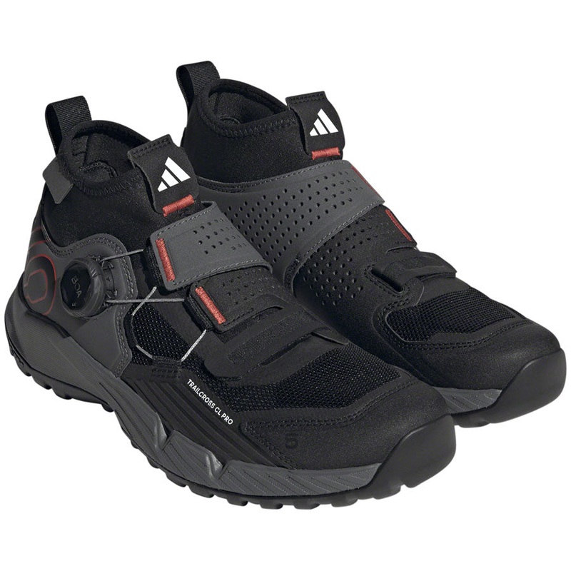 Five Ten Trailcross Pro Mountain Clipless Shoes – Womens Gray Five/Core BLK/Red 9