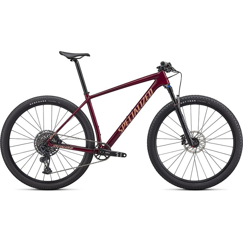 2022 Specialized epic ht comp bike gloss maroon / ice papaya l