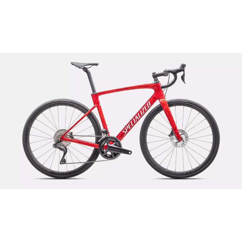 2025 Specialized Roubaix Pro – Gloss Red Pearl + Fiery Red Strata / Dune White