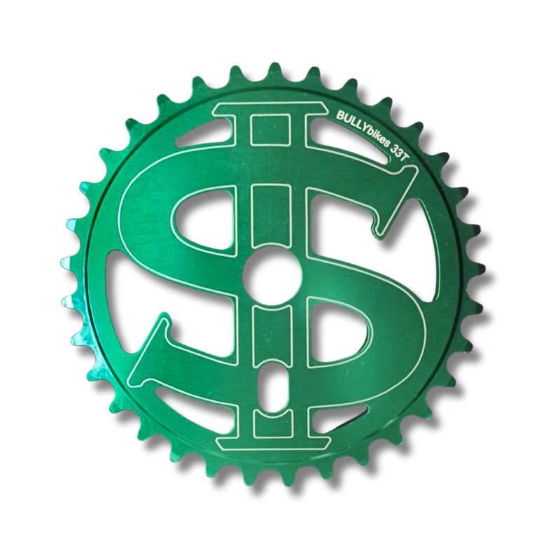 Bully Big Money 36t BMX Sprocket / Chainwheel – Green – USA Made