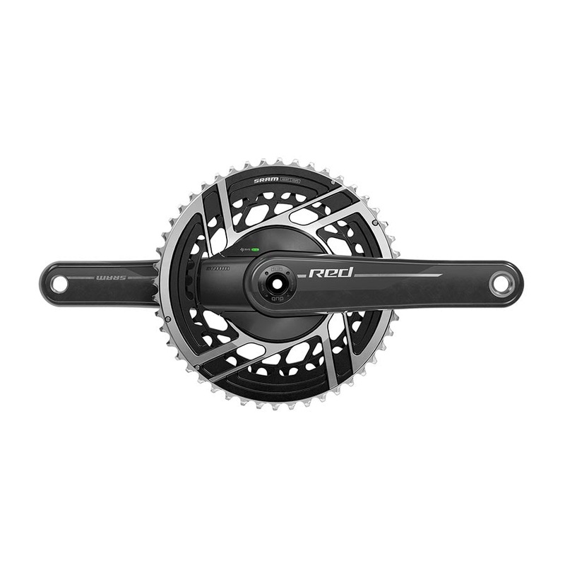 SRAM RED AXS Power Meter Crankset – 170mm 2x 12-Speed 50/37t 8-Bolt Direct Mount DUB Spindle Interface Natural Carbon E1