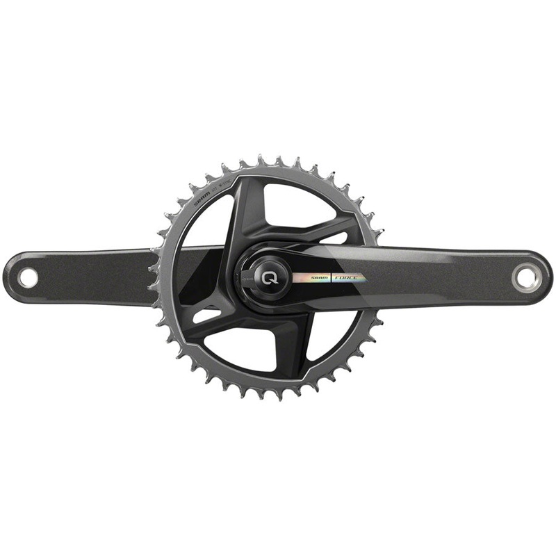 SRAM Force 1 AXS Wide Power Meter Crankset – 175mm, 12-Speed, 40t, Direct Mount, DUB Spindle Interface, Iridescent Gray,